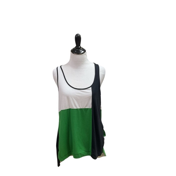 Derek Lam IOC Athleta Women's S Small Tank Top Colorblock Hi-Low Athleisure Gym - Picture 2 of 7